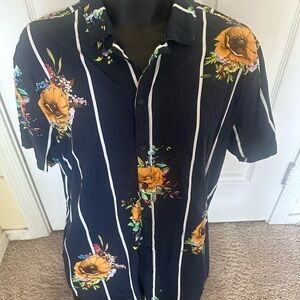 Floral Striped Men's Shirt Guess